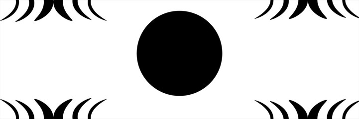 Moon phases flat icon illustration isolated on white background.eps10