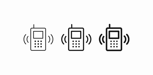 mobile phone vibrating icon sign vector