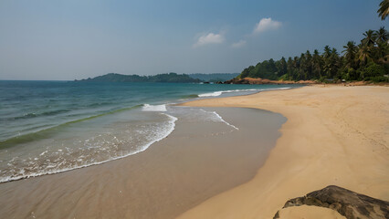 Nanjizal is a beach and bay in the parish of St Levan, Cornwall, on the southwest coast of Great Britain. It is located one mile southeast of Land's End. There is no direct road access.