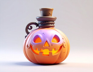 halloween pumpkin bottle. halloween potion