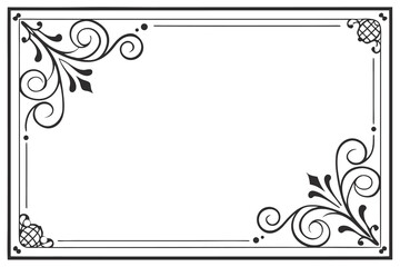 Vintage Blank Ribbons Vector Silhouette – Retro Decorative Banner Design