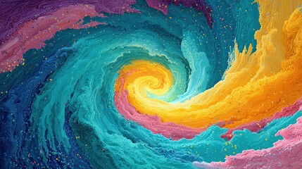 Psychedelic vivid dreamscape