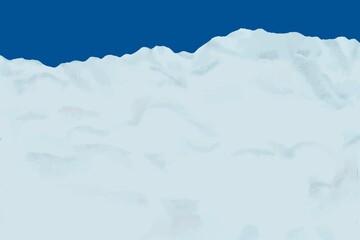 Winter snow background, white and blue design