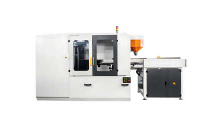 revolutionize production with the fully automated isolated on white background png, ai generated