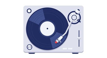 Groovy vibes with a classic record player spinning soulful tunes, perfect for music lovers and vintage enthusiasts celebrating iconic sounds