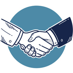 Handshake Logo Vector – Partnership, Unity, and Business Agreement Symbol