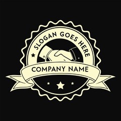 Handshake Logo Vector – Partnership, Unity, and Business Agreement Symbol