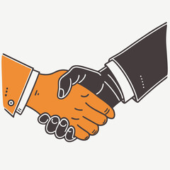 Handshake Logo Vector – Partnership, Unity, and Business Agreement Symbol