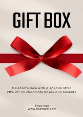 Gift box poster template