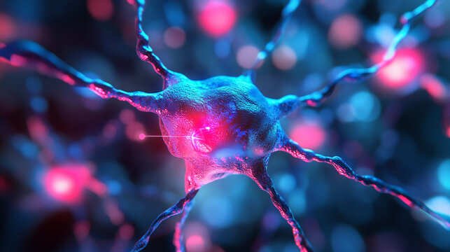 The projected neural network represents the unfolding of complex algorithms and the tangible manifestation of abstract data. It signifies the convergence of human intellect and machine learning, illum