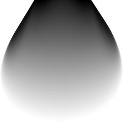 Abstract shape with folded, overlapping layers that create a three-dimensional illusion with gradient shading.