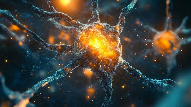 The projected neural network represents the unfolding of complex algorithms and the tangible manifestation of abstract data. It signifies the convergence of human intellect and machine learning, illum