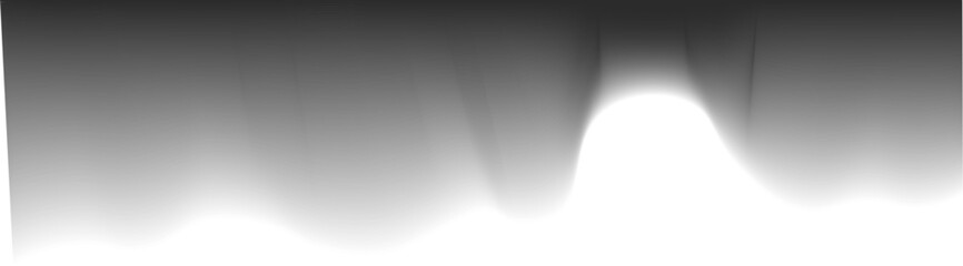 Abstract curved shape with sinuous flowing lines and blended gradient transitions.