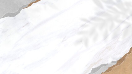 White desktop wallpaper, torn paper design