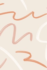 Aesthetic Memphis pattern background, squiggle design