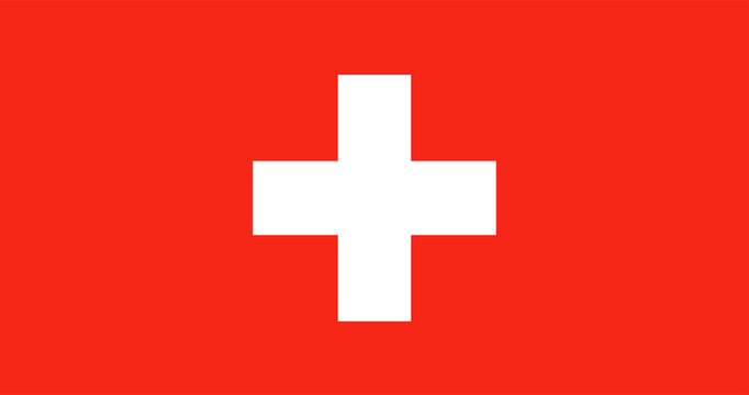 Swiss flag, national symbol image