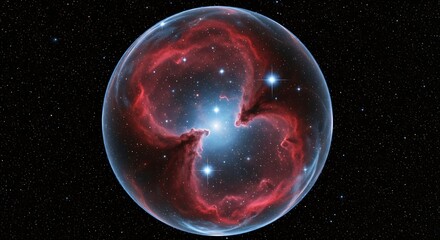 Fototapeta premium Incredible view of planetary nebula NGC 2440 also known as the cocoon nebula captured in space