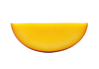 Yellow cheese wedge food dairy isolated on a transparent background