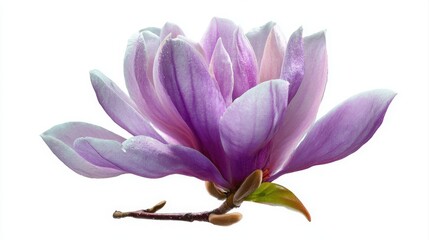 Obraz premium Purple magnolia flower, Magnolia felix isolated on white background, with clipping path