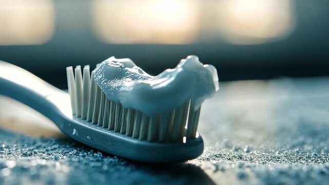 Toothbrush with toothpaste