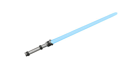 Fototapeta premium lightsaber isolated on white background, png, ai generated