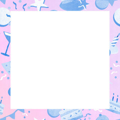 Frame png birthday party pattern