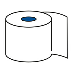 Tissue paper png sticker, toilet essential graphic, transparent background