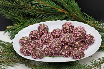 Bouchées de chocolat pour Noël