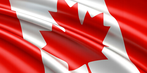 Rendered canadian flag