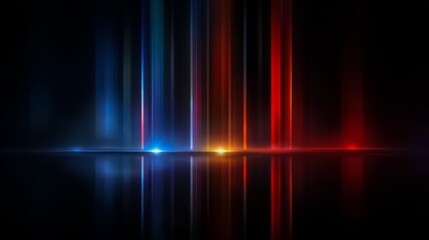Obraz premium Colorful, abstract image of light and dark stripes. The colors are bright and bold, creating a sense of energy