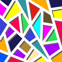 Abstract Colorful Geometric Seamless Pattern