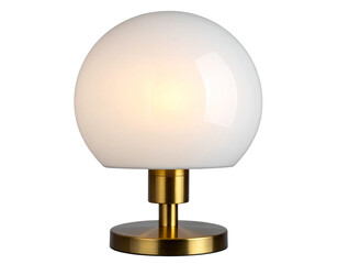  Contemporary Orb Table Lamp with Warm Glow transparent background.