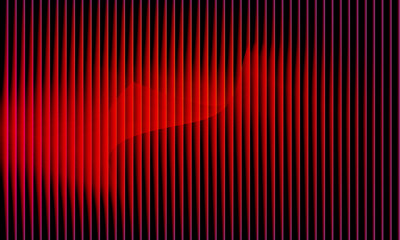Vibrant Red Neon Wave Lines Abstract Background