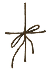 Gift bow png sticker, transparent background