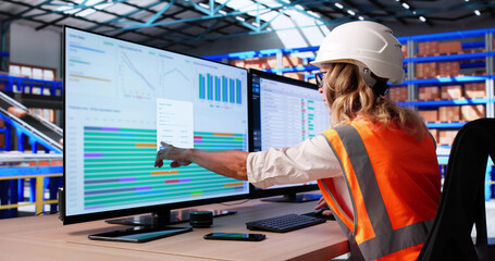 Operations Manager Overlooking Warehouse Logistics