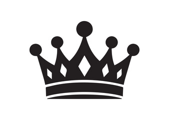 Queen crown icon, Queen crown solid vector