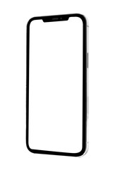 Smartphone white screen png mockup innovative future technology