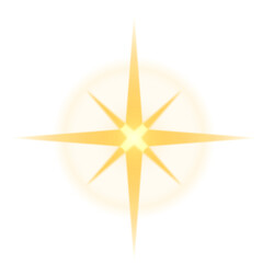 Fototapeta premium Gold sparkle png sticker, light effect flat design on transparent background
