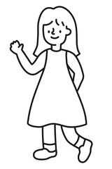 Girl png sticker, child, transparent background