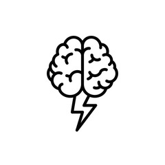 human brain vector illustration