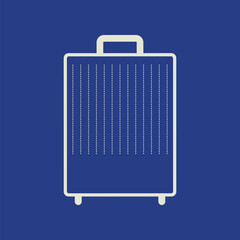 Fototapeta premium Blue travel luggage vector