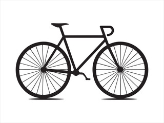 Fototapeta premium Bicycle silhouette vector, Bicycle clipart design, Bicycle icon silhouette vector illustration. 