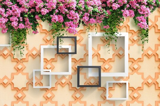 picture frame with flowers