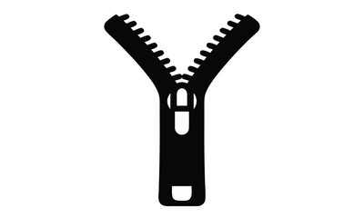 zipper silhouette vector, zipper icon, zipper symbol