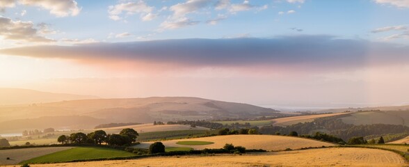 sunrise in the mountains