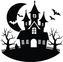 Haunted House Silhouette