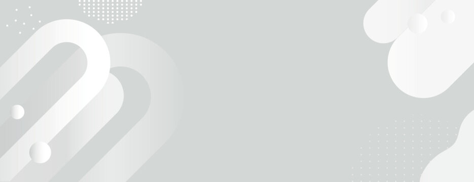 Minimalist gray background with abstract shapes. The background features soft gray tones and smooth textures, creating a calm gray ambiance. Geometric gradient background vector. Gray background.