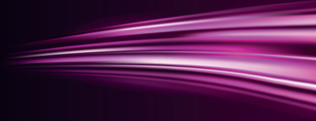 Abstract background with smooth, flowing lines in pink and purple. The background has a glossy, vibrant pink and purple texture. Gradient wave background vector. Pink background.