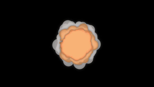 bomb cartoon energy explosion.bombing,booom,2d Cartoon FX Smoke Elements. Animation of  smoke explosion on alpha channel,2D comic explosion transition,Cartoon 2d Fx Smoke Effects on a green screen.