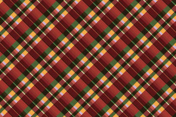 Christmas Tartan Check Pattern (Diagonal Design)